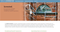 Desktop Screenshot of fidelityfoundation.org